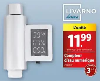 Livarno home Compteur d'eau numérique