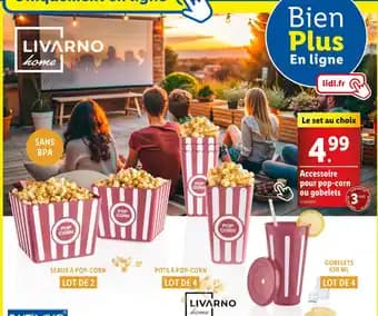 Livarno home Accessoire pour pop-corn ou gobelets