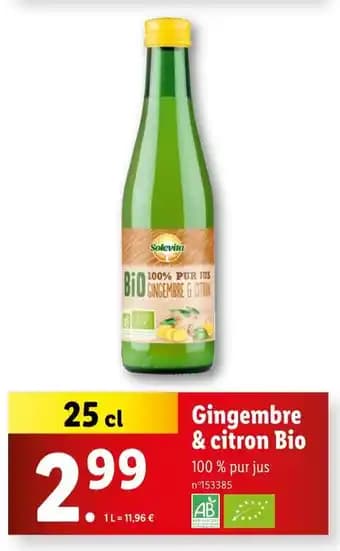 Promotion Exclusives de 1
Gingembre bio : Découvrez l'Offre incontournable
