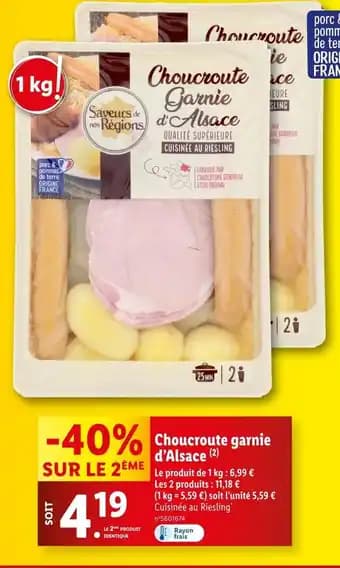 Promotion Exclusives de 3
Choucroute garnie d'alsace : Découvrez l'Offre incontournable