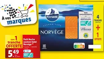 PETIT NAVIRE saumon fumé Norvège