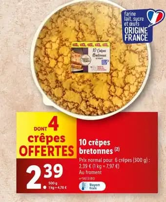 Saveurs de nos Régions 10 crêpes bretonnes