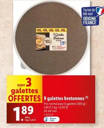 Saveurs de nos Régions 9 galettes bretonnes
