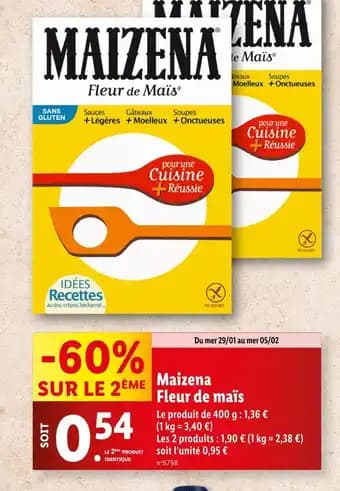 Promotion Exclusives de Maizena : Découvrez l'Offre incontournable