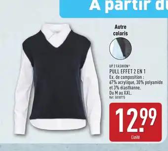 UP 2 FASHION Pull effet 2 en 1