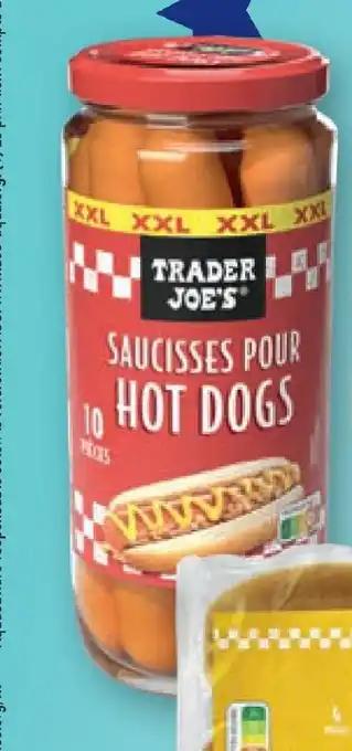 TRADER JOE'S Saucisses pour hot dogs 720 g