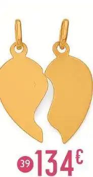 pendentif cœur sécable