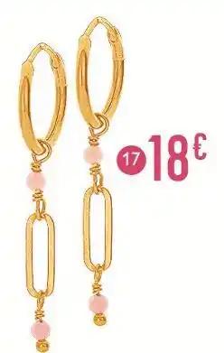 Boucles d’oreilles en argent doré