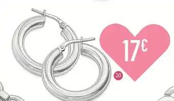 Créoles en argent rhodié