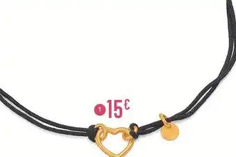 bracelet cordon en argent doré