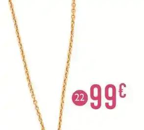 chaîne maille forçat, 42 cm