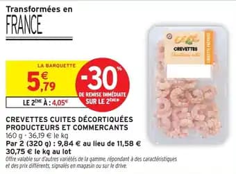 Crevettes cuites decortiquees producteurs et commercants