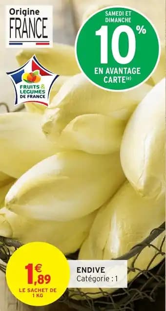 Promotion Exclusives de 1
Endive : Découvrez l'Offre incontournable