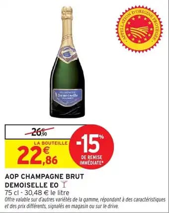 Promotion Exclusives de 1
Champagne brut demoiselle : Découvrez l'Offre incontournable
