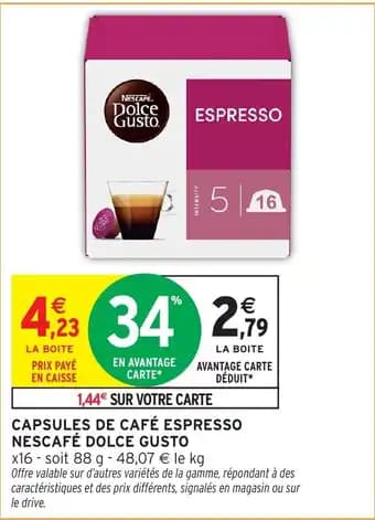 Promotion Exclusives de 20
Nescafé : Découvrez l'Offre incontournable