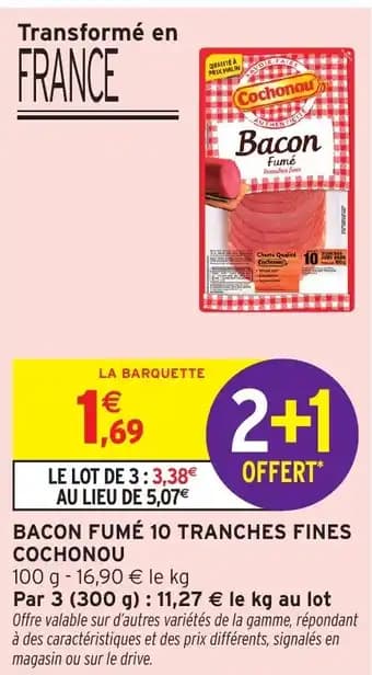 Promotion Exclusives de 8
Bacon fumé : Découvrez l'Offre incontournable
