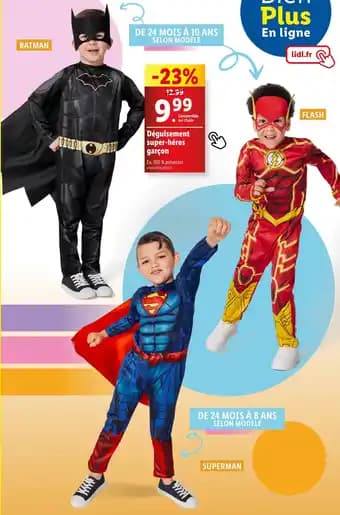 Déguisement super-héros garçon