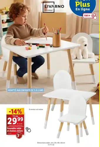 Promotion Exclusives de 2
Table enfant : Découvrez l'Offre incontournable