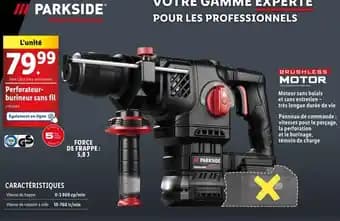 PARKSIDE PERFORMANCE Perforateur-burineur sans fil