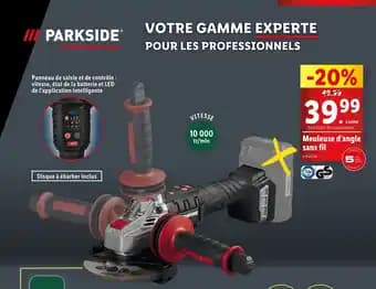 Promotion Exclusives de 9
Meuleuse sans fil : Découvrez l'Offre incontournable