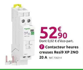 Schneider Electric Contacteur heures creuses Resi9 XP 2NO 20 A