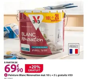 Promotion Exclusives de 4
Peinture mat : Découvrez l'Offre incontournable
