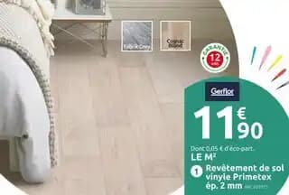Promotion Exclusives de 1
Gerflor : Découvrez l'Offre incontournable