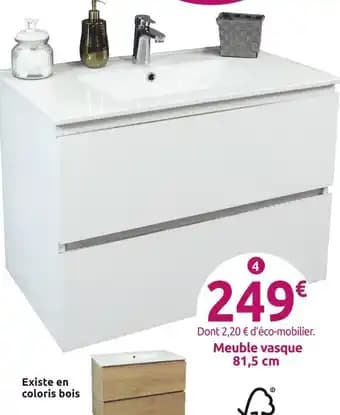 Meuble vasque Trendy 81,5 cm
