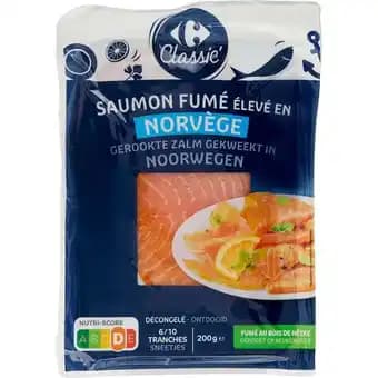 CARREFOUR CLASSIC' Saumon fumé de Norvège