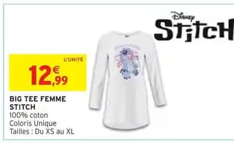 Big tee femme stitch