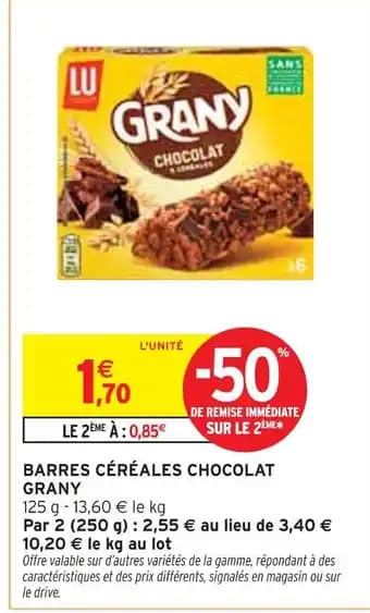 Promotion Exclusives de 10
Céréales chocolat : Découvrez l'Offre incontournable