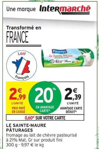 PÂTURAGES Le sainte-maure