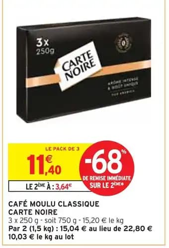 Promotion Exclusives de 9
Moulu classique : Découvrez l'Offre incontournable