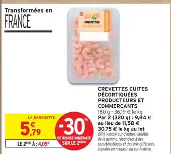 Promotion Exclusives de 16
Crevettes décortiquées : Découvrez l'Offre incontournable