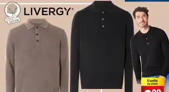 Livergy polo manches longues