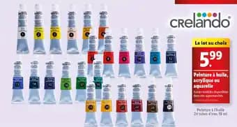 Crelando peinture a huile acrylique ou aquarelle