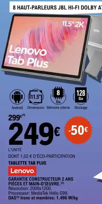 Promotion Exclusives de 4
Lenovo : Découvrez l'Offre incontournable
