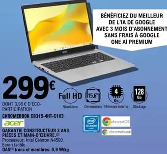 Acer CHROMEBOOK CB315-4HT-C1X3