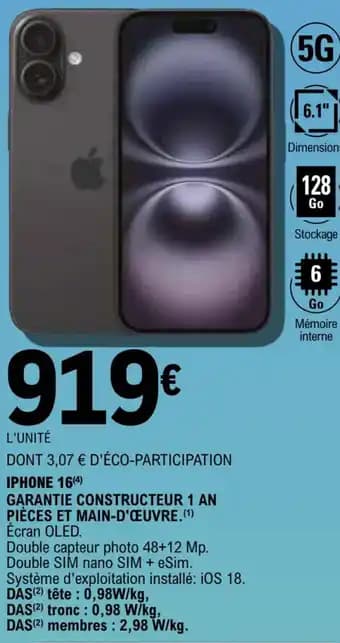 Promotion Exclusives de 3
IPhone : Découvrez l'Offre incontournable