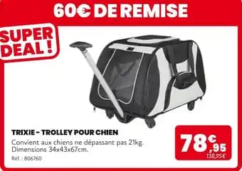 TRIXIE Trolley pour chien