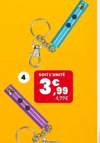 Mister Gadget Jouet Porte clés lampe torche laser