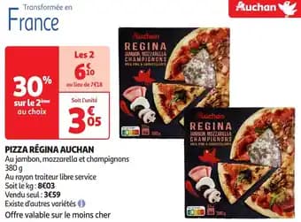 Auchan pizza régina 380 g