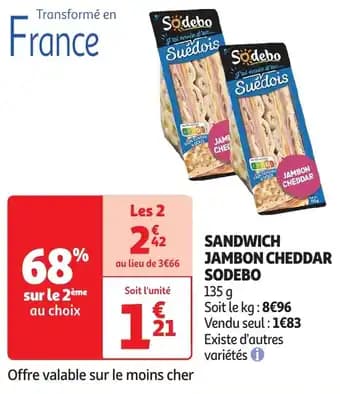 Promotion Exclusives de 11
Sandwich : Découvrez l'Offre incontournable