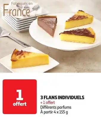 Fabriqués en france 3 flans individuels 4 x 155 g