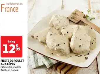 Filets de poulet aux cèpes