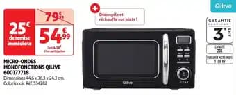 Promotion Exclusives de 26
Micro-ondes : Découvrez l'Offre incontournable