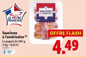 Saucisses à l'américaine 560 g
