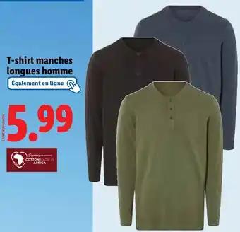 T-shirt manches longues homme