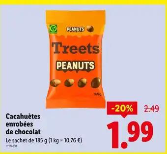 Cacahuètes enrobées de chocolat
