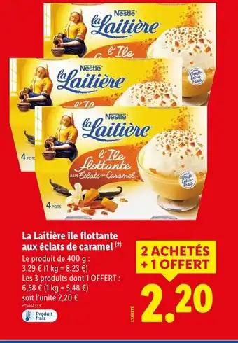 Nestlé La Laitière île flottante aux éclats de caramel
